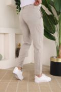 Erkek Slim Fit Likralı Bilek Boy Kumaş Pantolon resmi